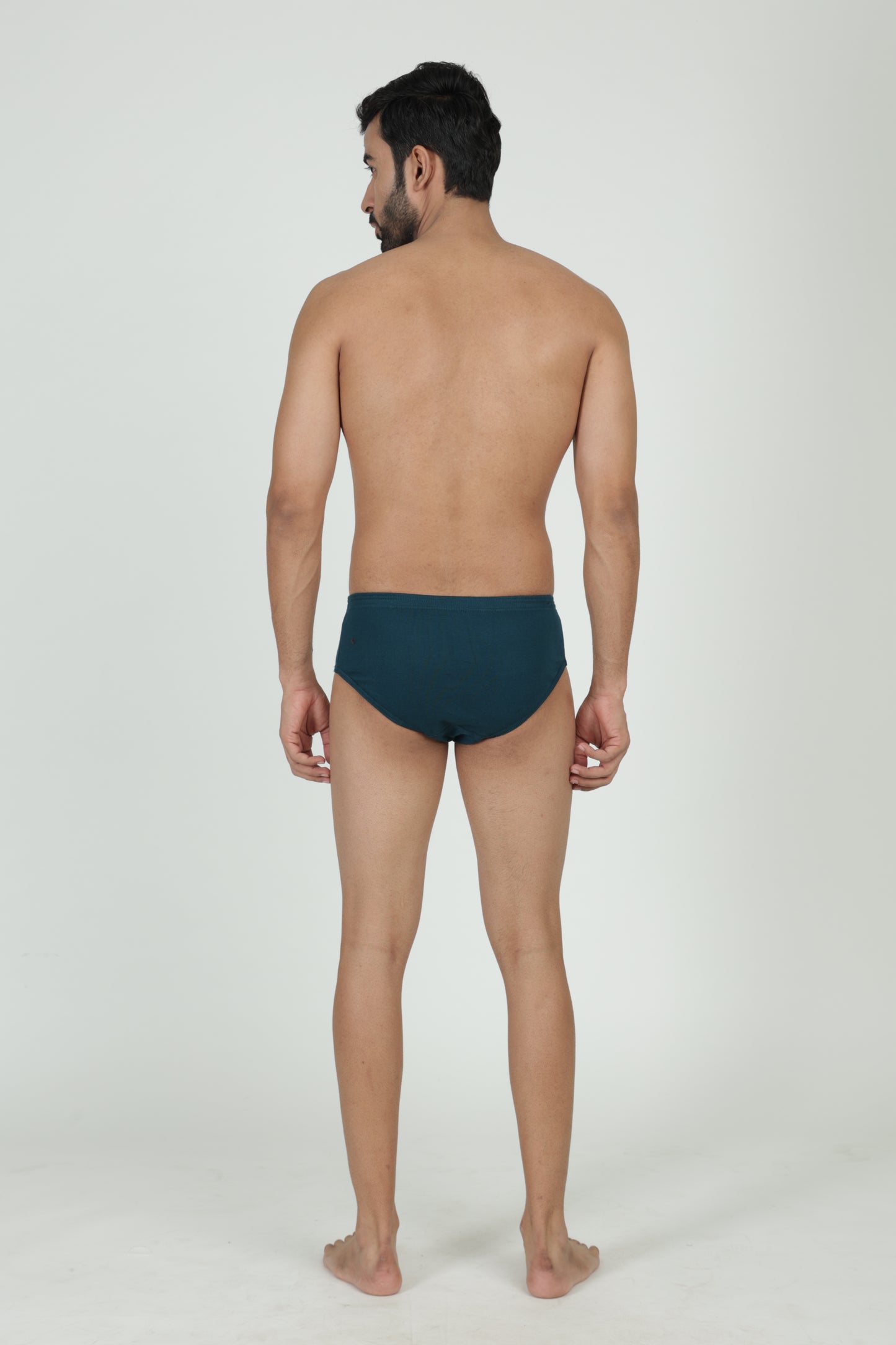 Men Info Inner Elastic Cotton Briefs