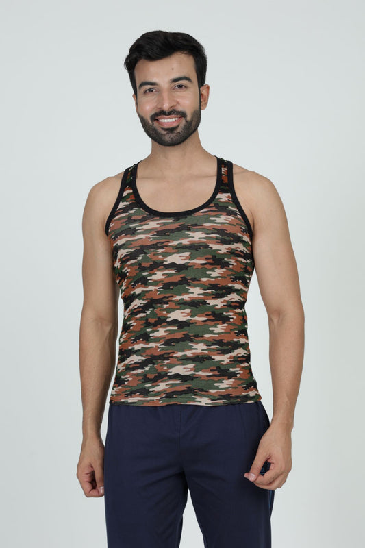 Men's Army Gym Vest