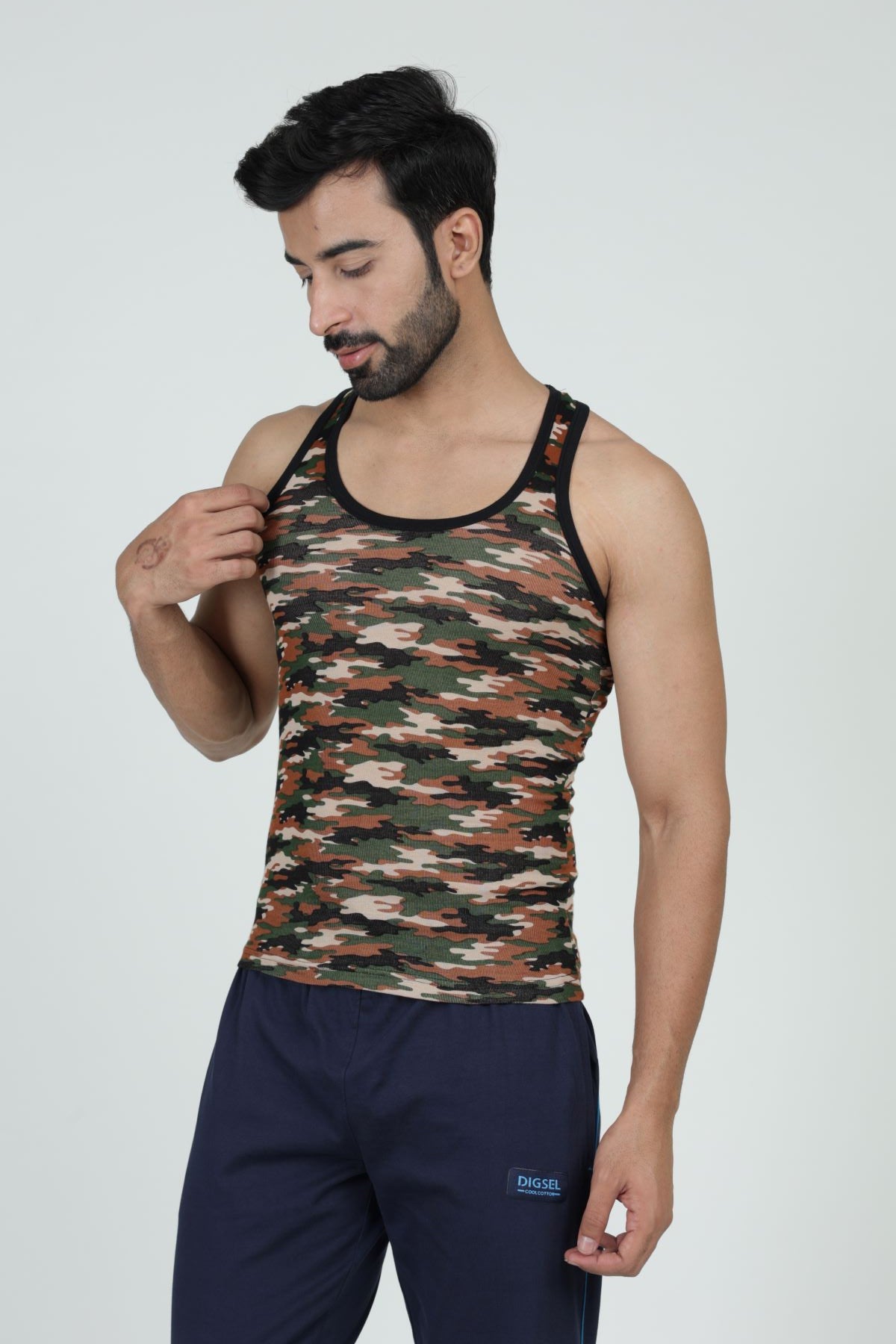 Men's Army Gym Vest