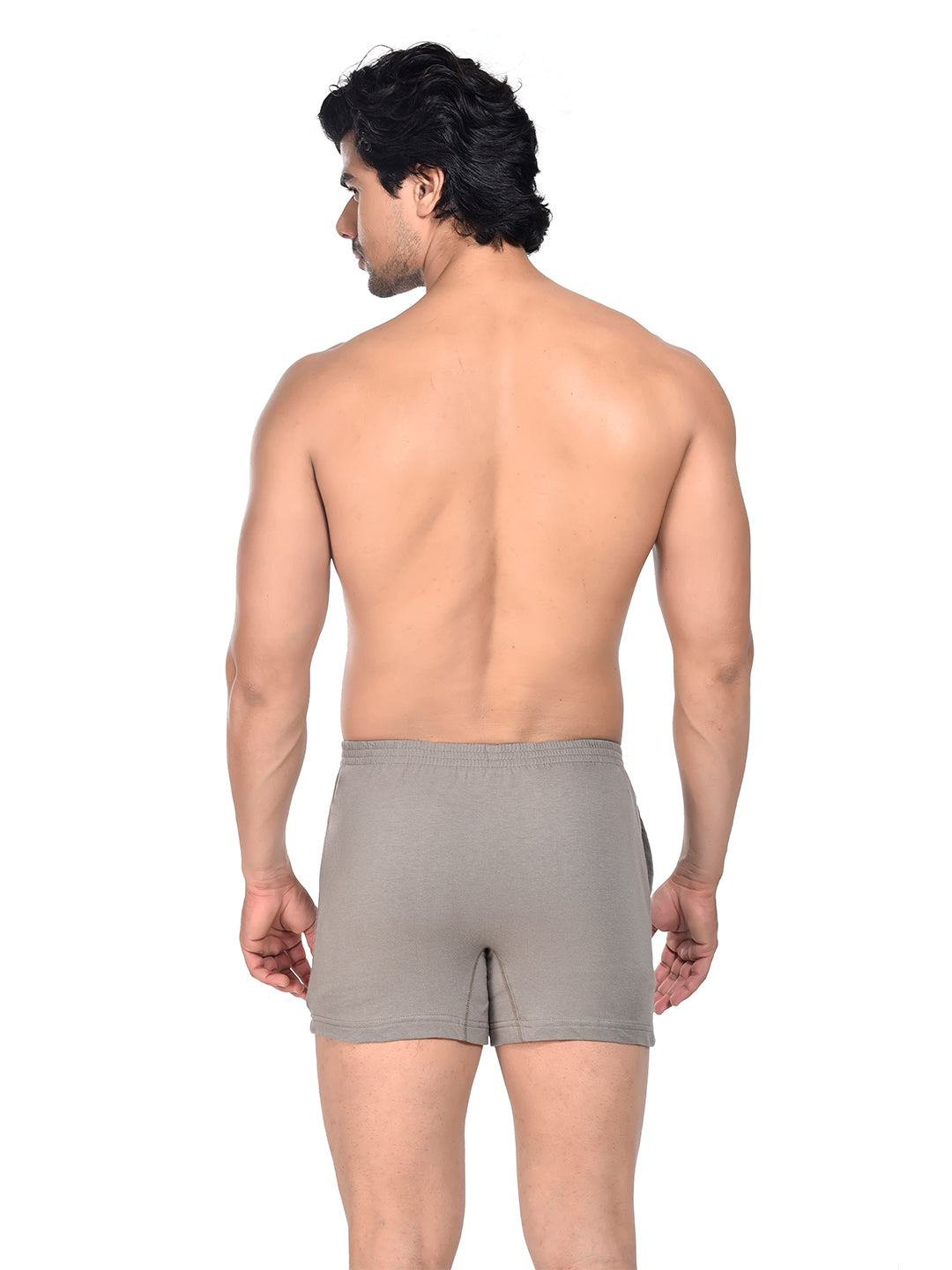 Men Colour Knitted Boxer BOSEO Grey