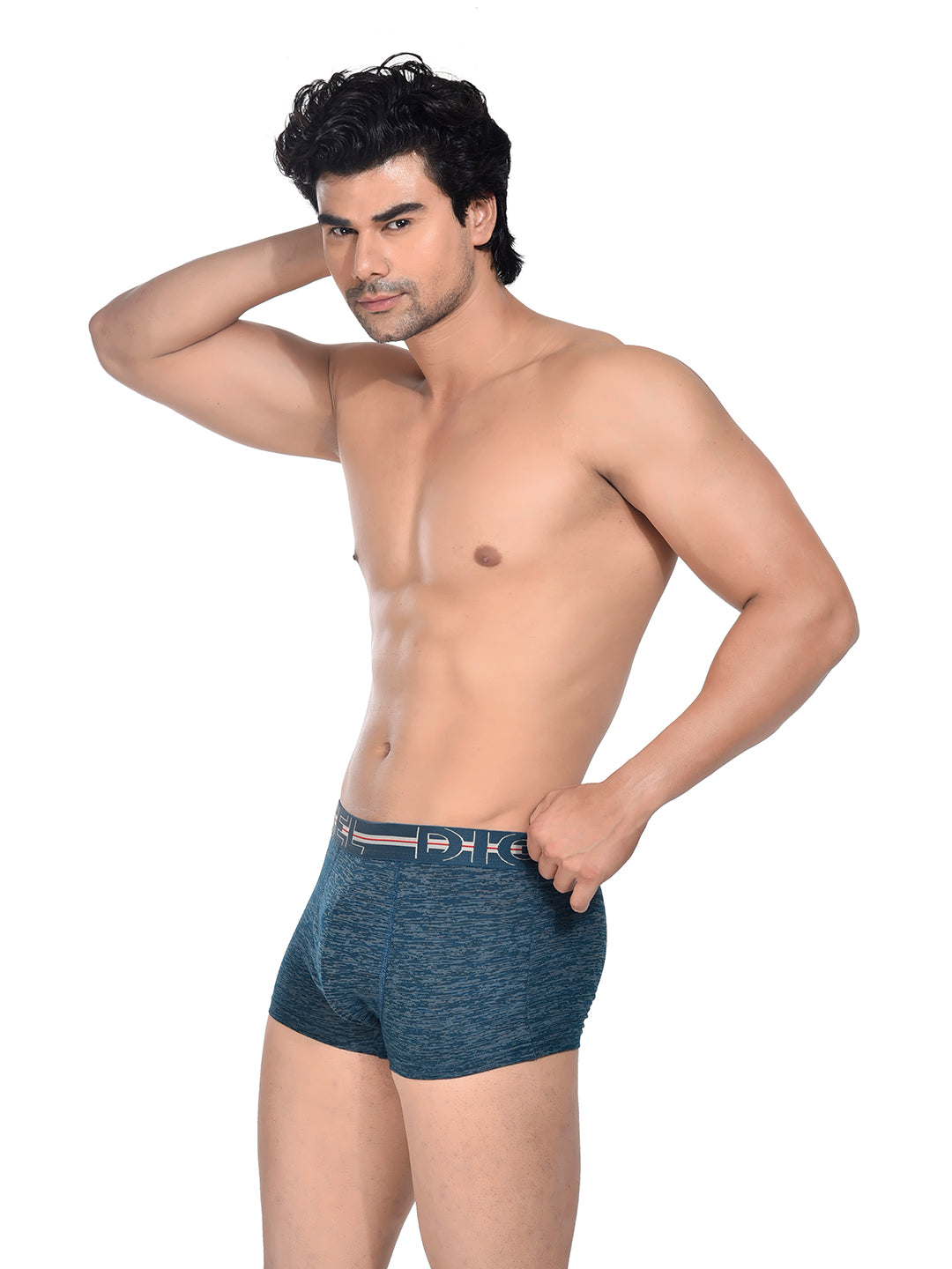 Men 100% Cotton Anti Ball Crushing Boxer Brief Petrol Green JAWA