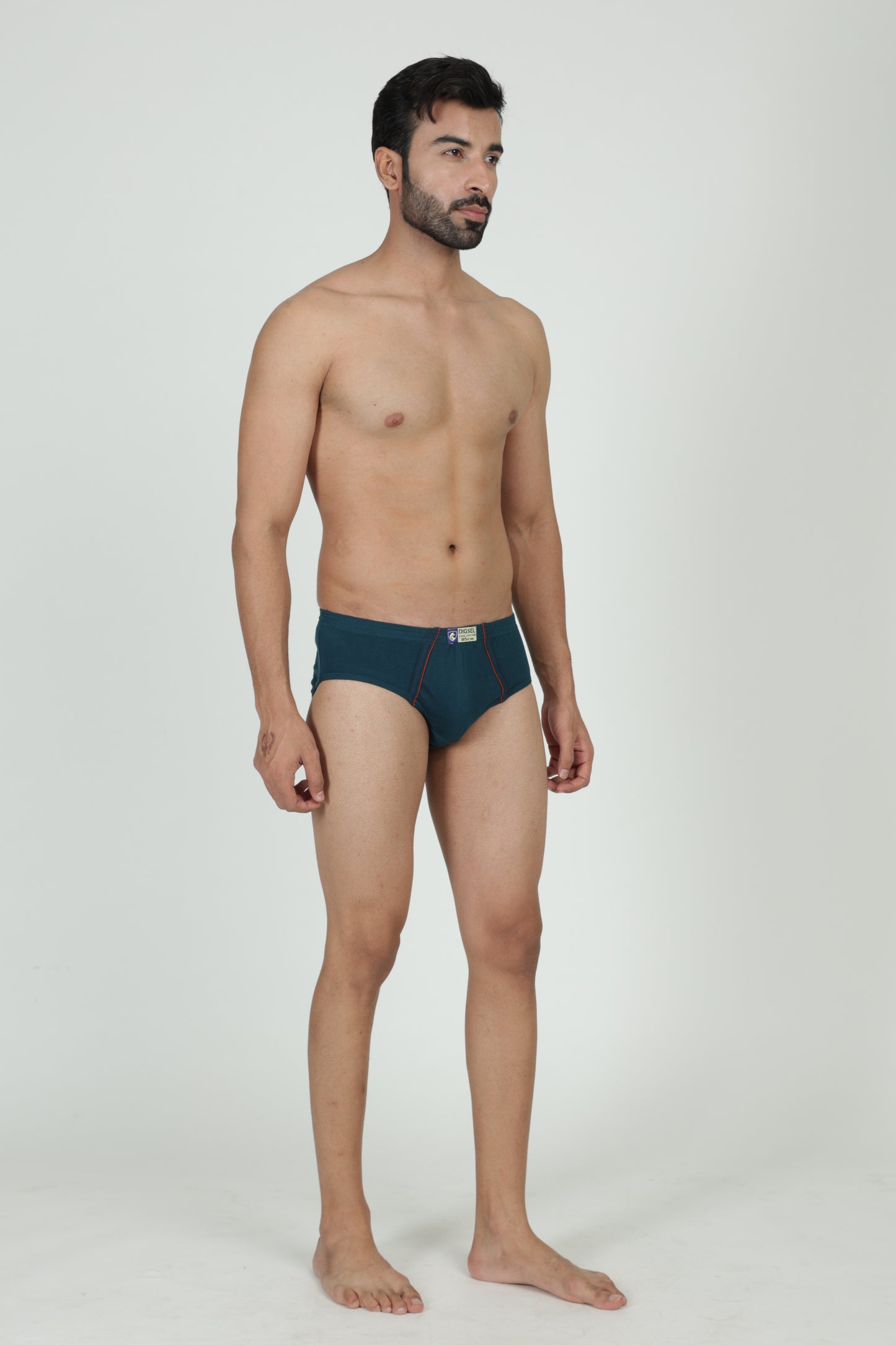 Men Info Inner Elastic Cotton Briefs