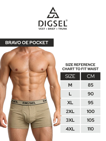 Men 100% Cotton Pocket long Trunks Pack of 5 Combo_4