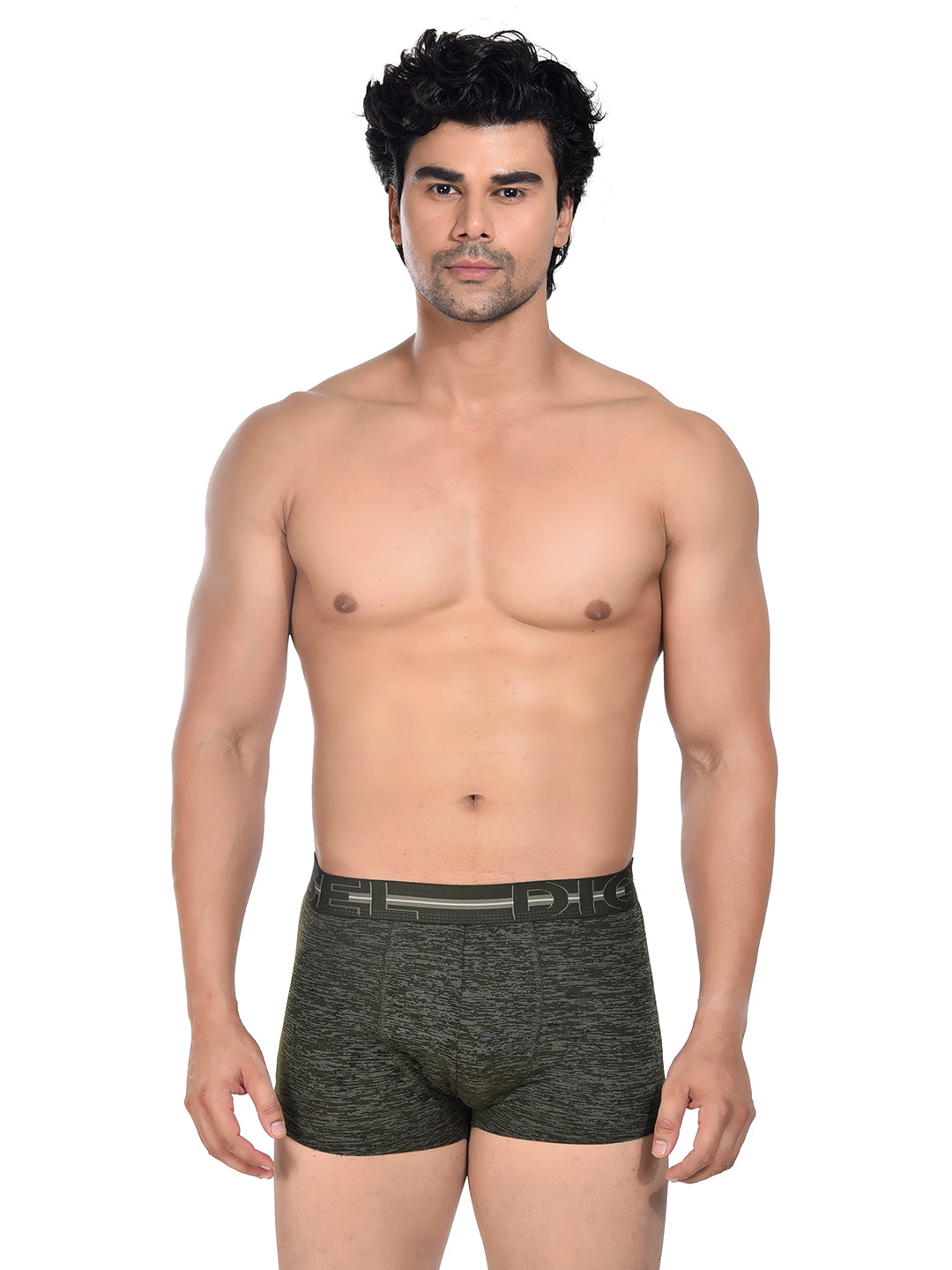 Men 100% Cotton Anti Ball Crushing Boxer Brief Green JAWA