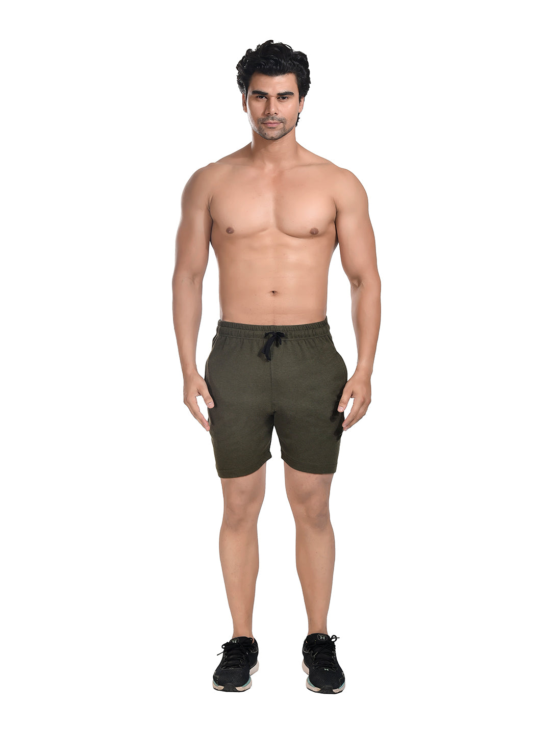 Men 100% Cotton Matty Shorts Green