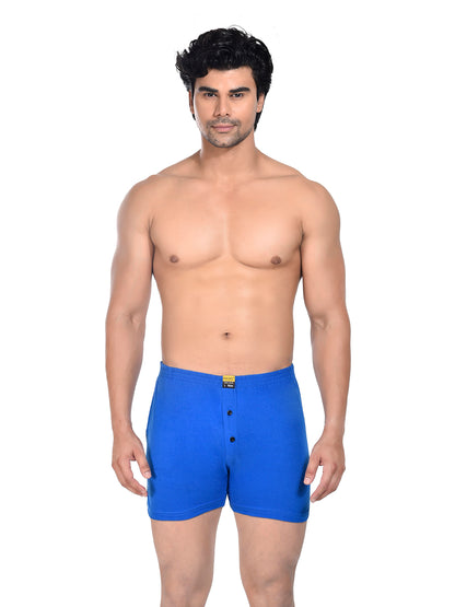 Men Colour Knitted Boxer BOSEO Lite Blue
