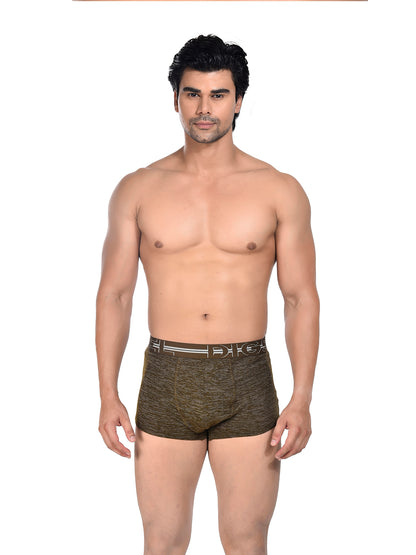 Men 100% Cotton Anti Ball Crushing Boxer Brief Brown JAWA