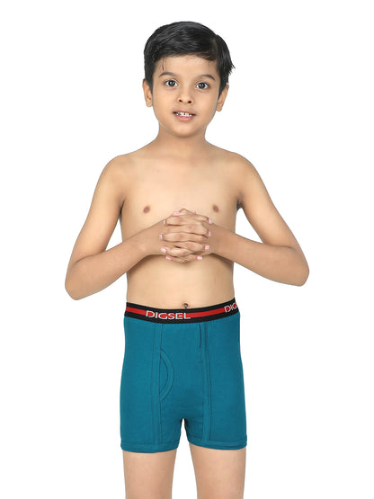 Digsel Boys Combed Cotton Assorted Color Trunks Pack of 4