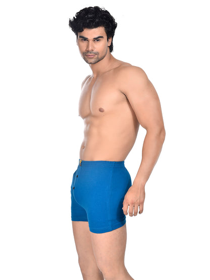 Men Colour Knitted Boxer BOSEO Blue