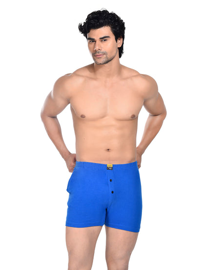 Men Colour Knitted Boxer BOSEO Lite Blue