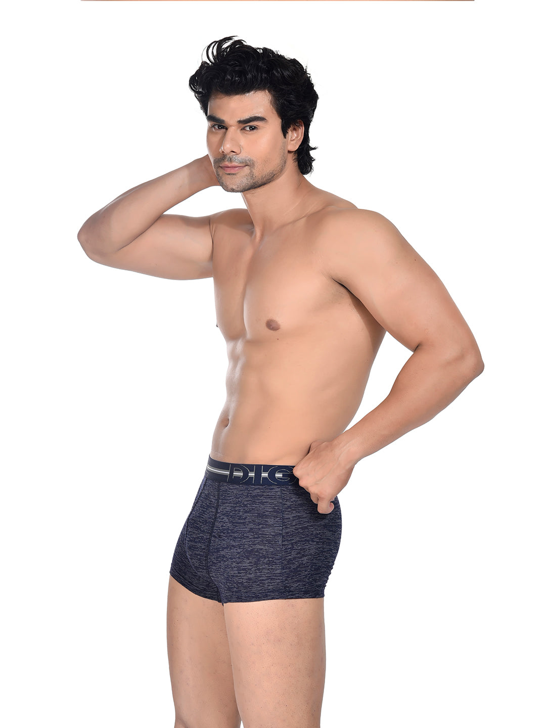 Men 100% Cotton Anti Ball Crushing Boxer Brief Navy JAWA