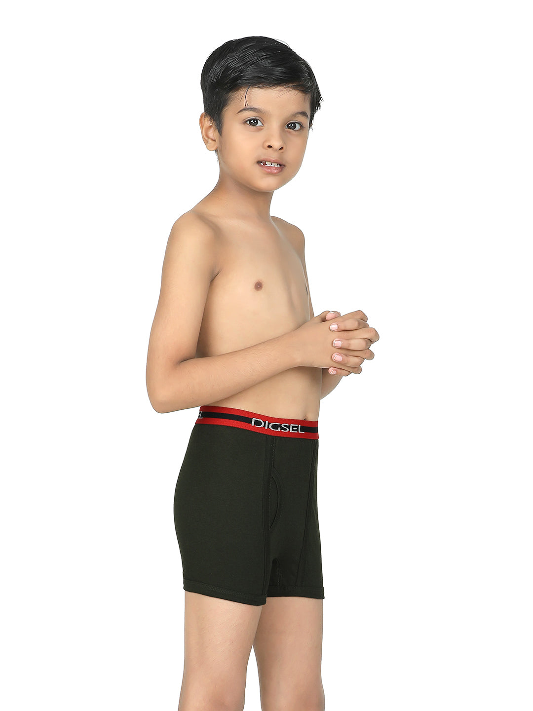 Digsel Boys Combed Cotton Assorted Color Trunks Pack of 4