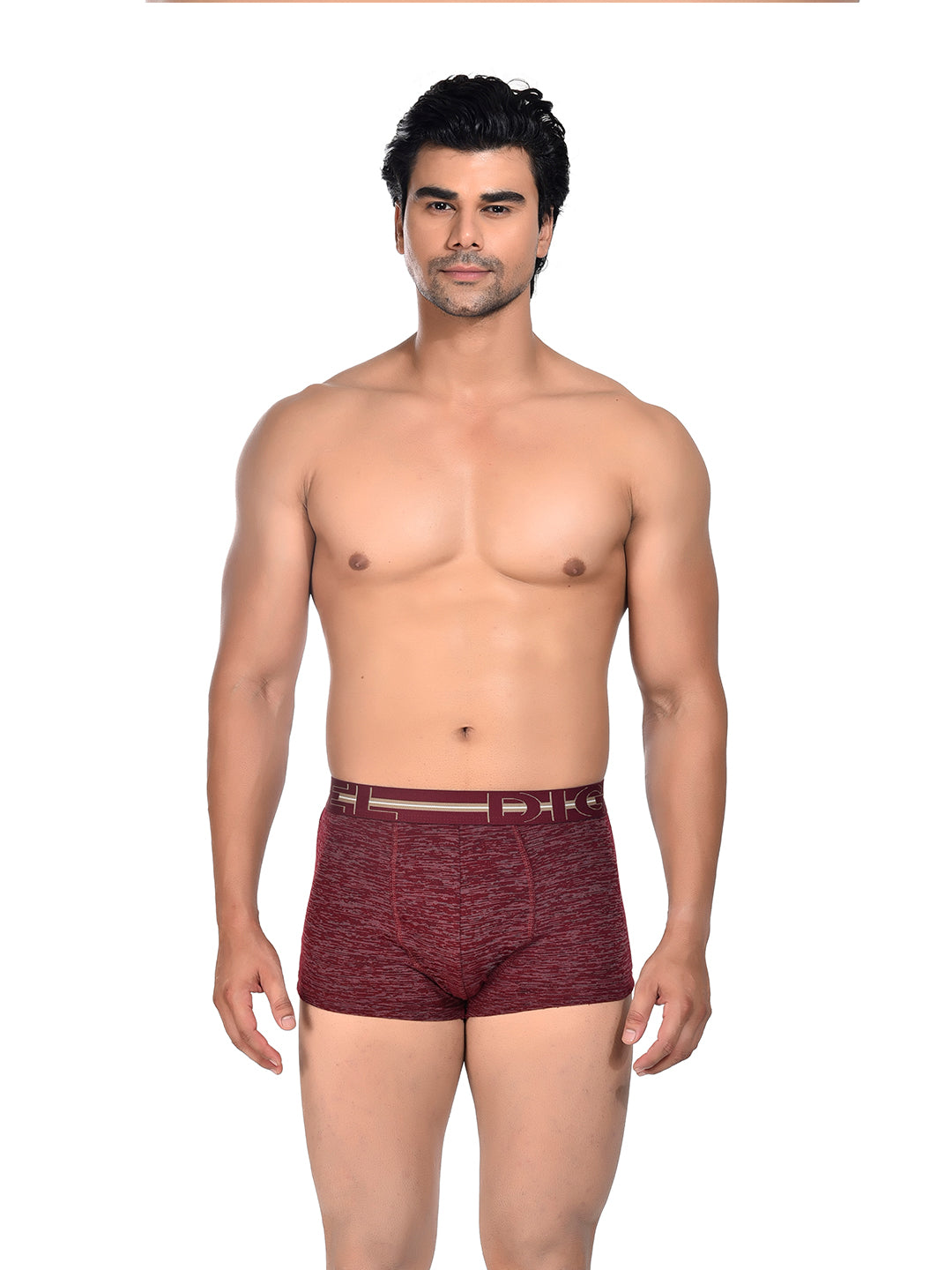 Men 100% Cotton Anti Ball Crushing Boxer Brief Cherry Red JAWA