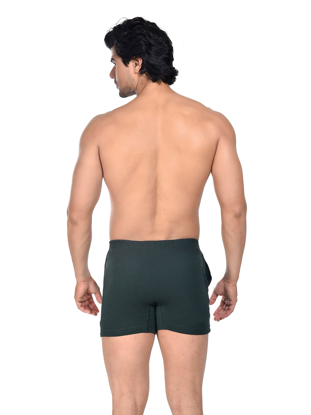 Men Colour Knitted Boxer BOSEO Green