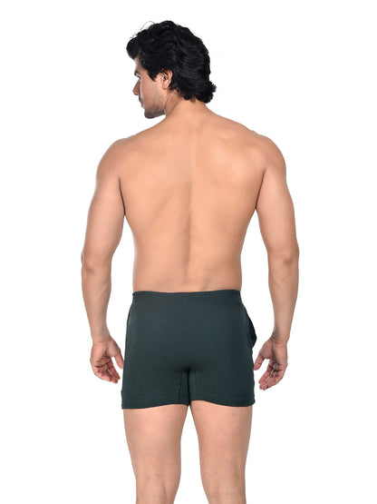 Men Colour Knitted Boxer BOSEO Green