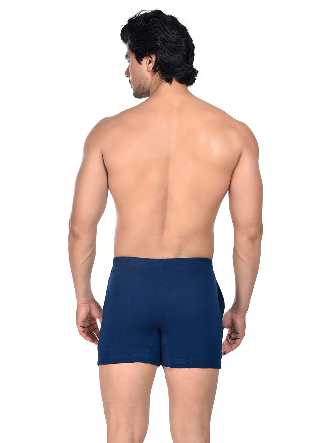 Men Colour Knitted Boxer BOSEO Navy