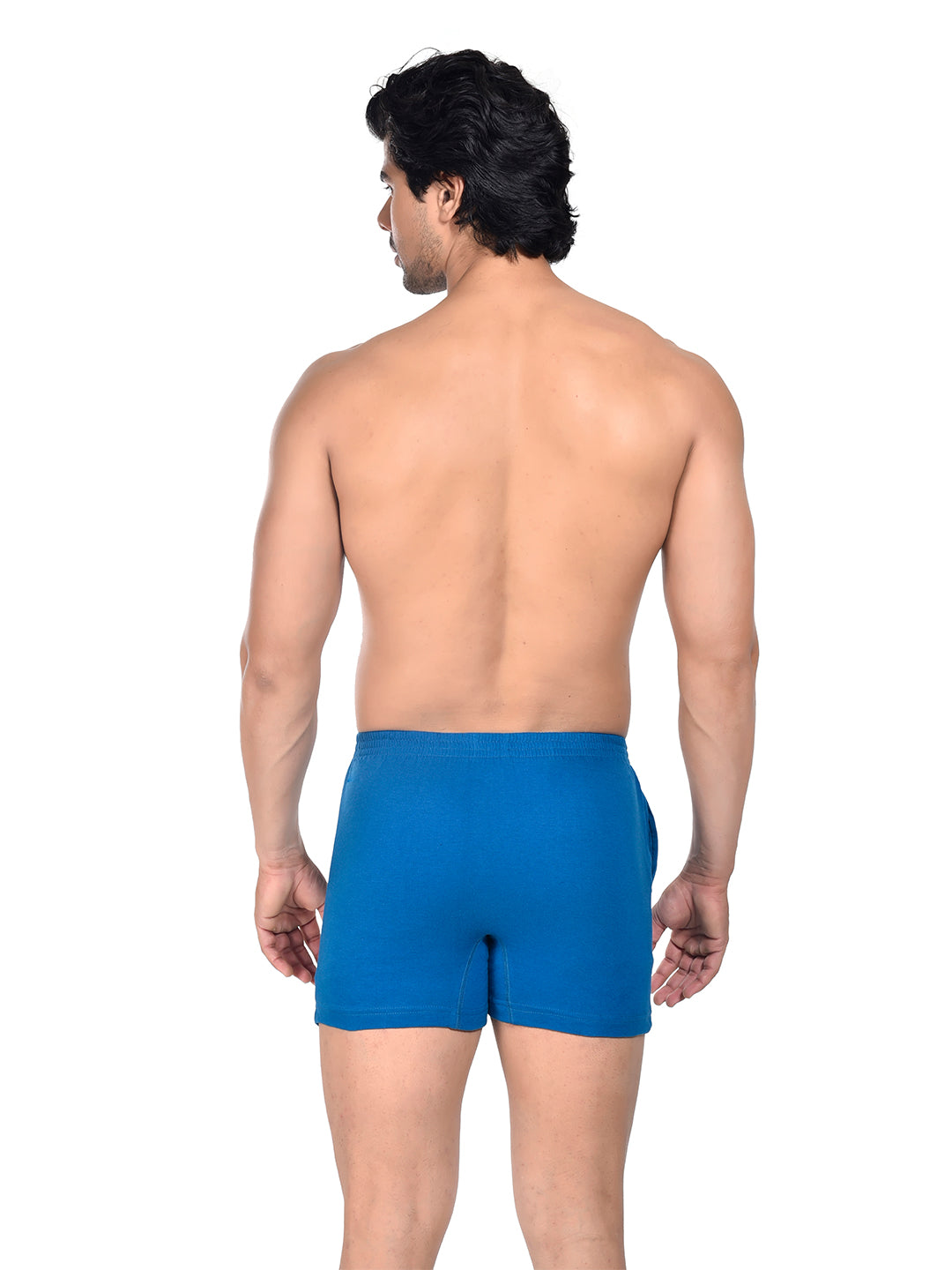 Men Colour Knitted Boxer BOSEO Blue