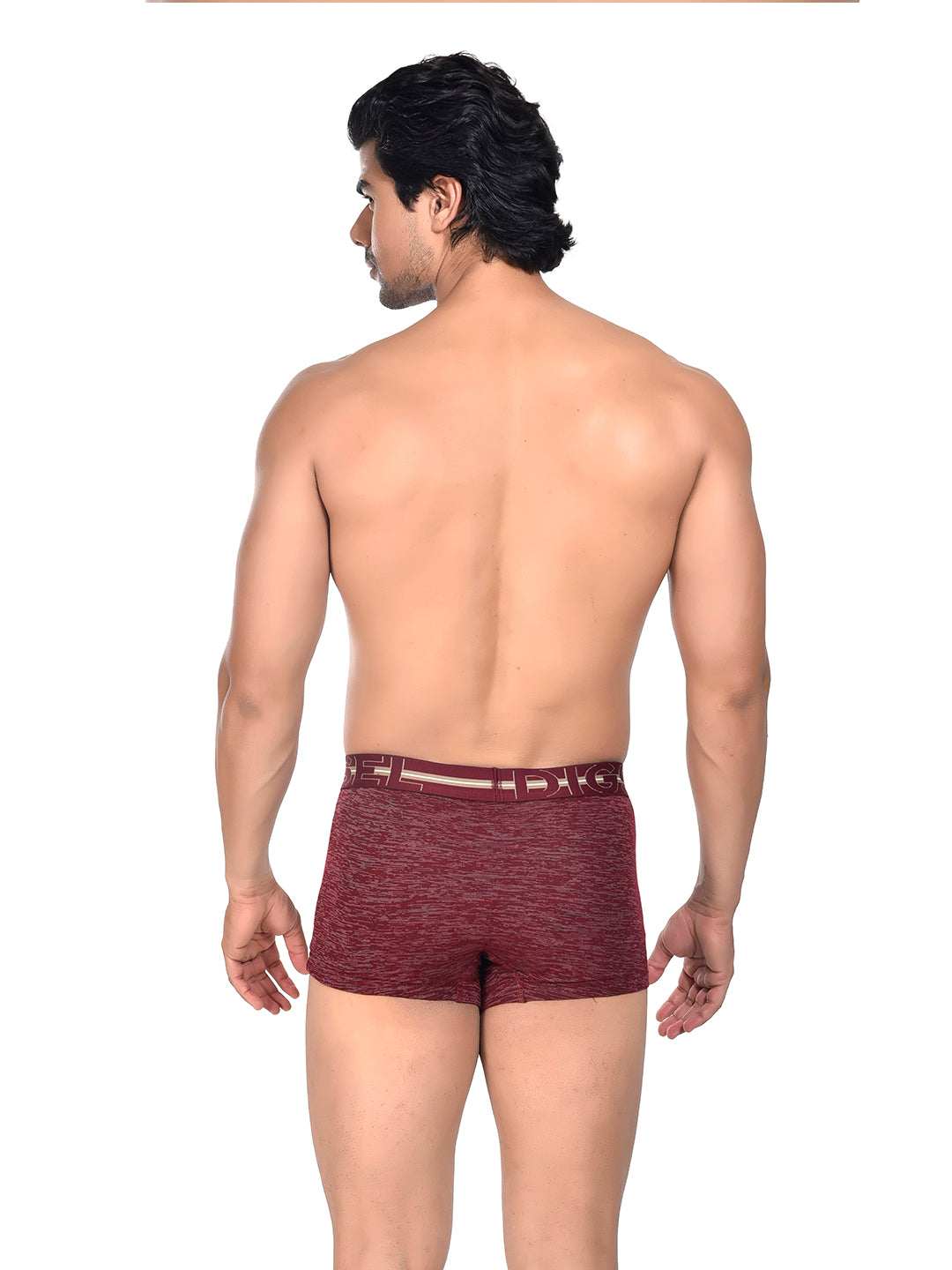 Men 100% Cotton Anti Ball Crushing Boxer Brief Cherry Red JAWA