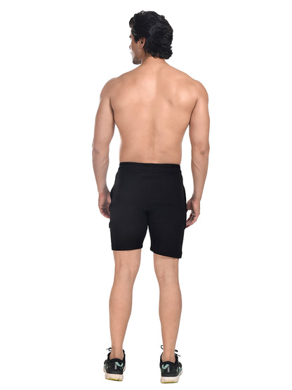 Men 100% Cotton Matty Shorts Black