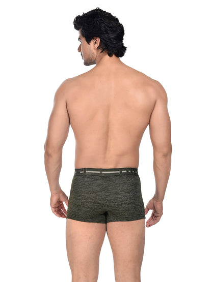 Men 100% Cotton Anti Ball Crushing Boxer Brief Green JAWA