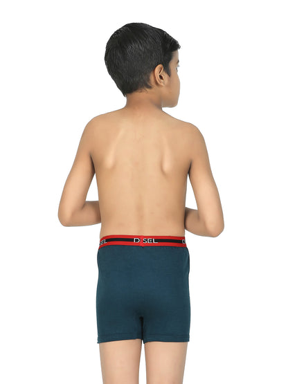 Digsel Boys Combed Cotton Assorted Color Trunks Pack of 4