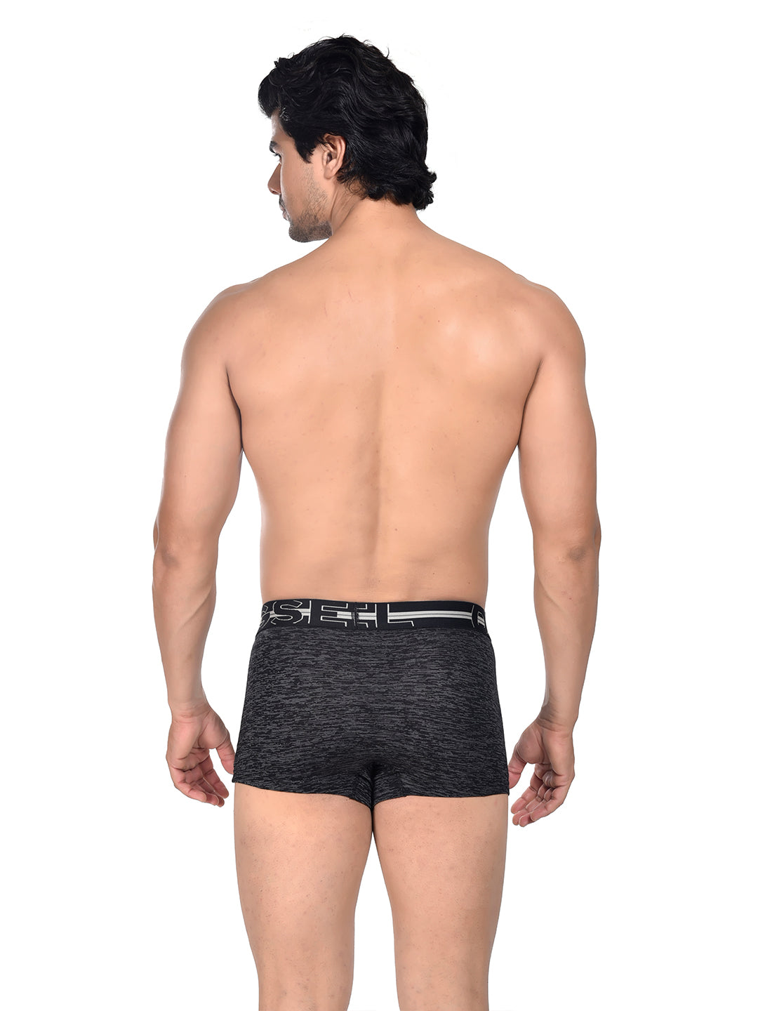 Men 100% Cotton Anti Ball Crushing Boxer Brief Black JAWA