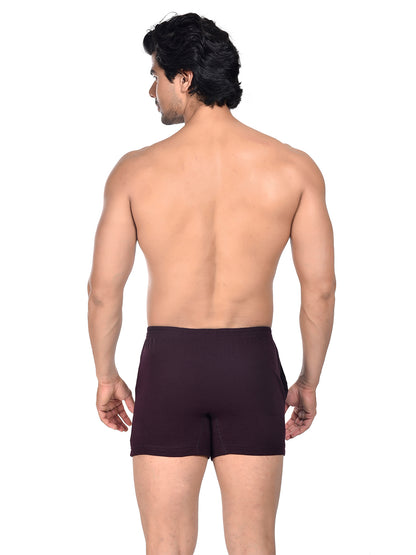 Men Colour Knitted Boxer BOSEO Purple
