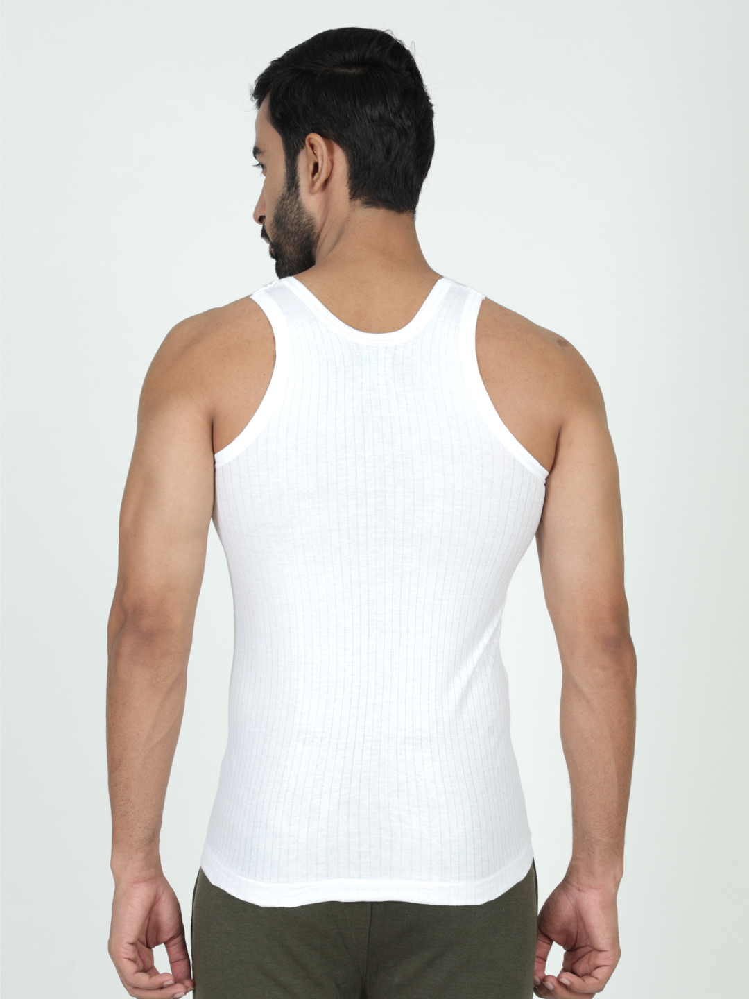 Men 100% Cotton White Vest RN Parker- Pack of 2