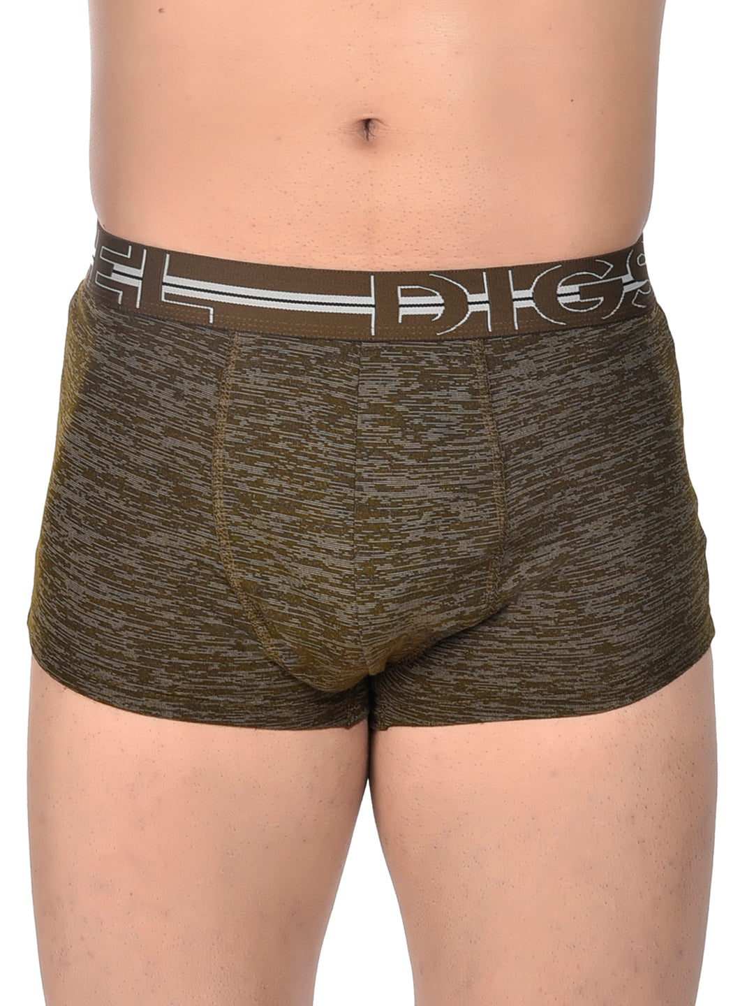 Men 100% Cotton Anti Ball Crushing Boxer Brief Brown JAWA