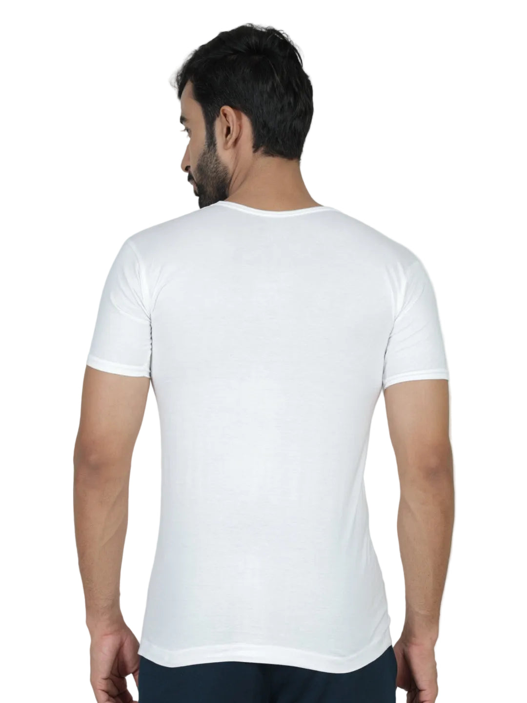 Summer Combo Men white premium vest RNS _ Pack of 5