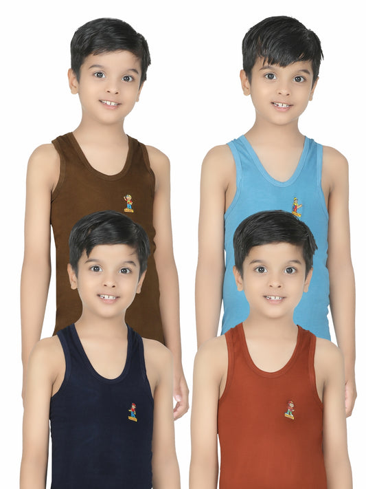 Digsel Kids Master RN Assorted color Vest pack of 4