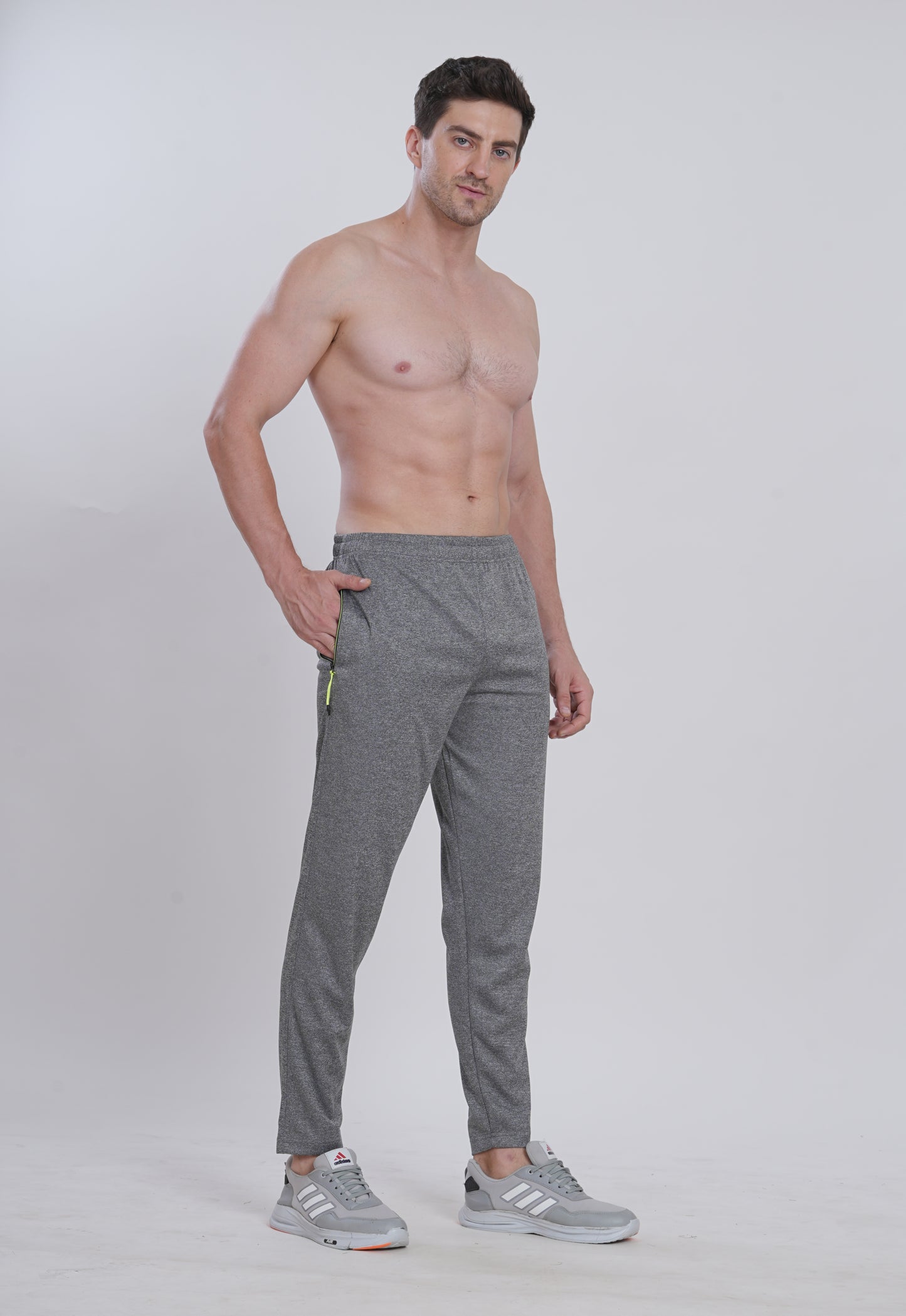 D Melange Polyester Tracks For Men