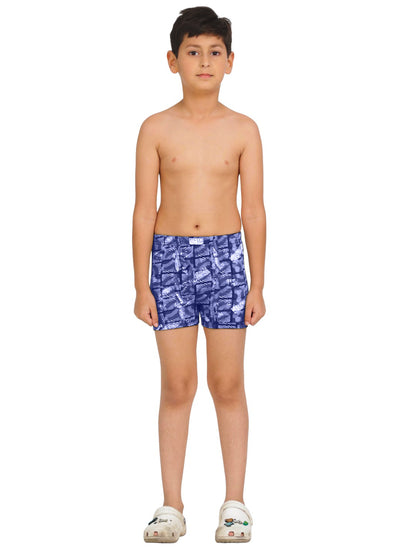 Digsel Boys Combed Cotton Assorted Color  Printed Trunks Pack of 4