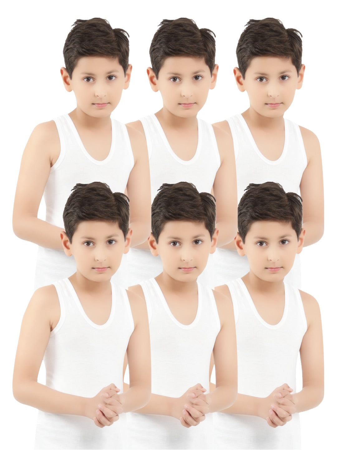Digsel Kids Master RN Vest White Pack of 6