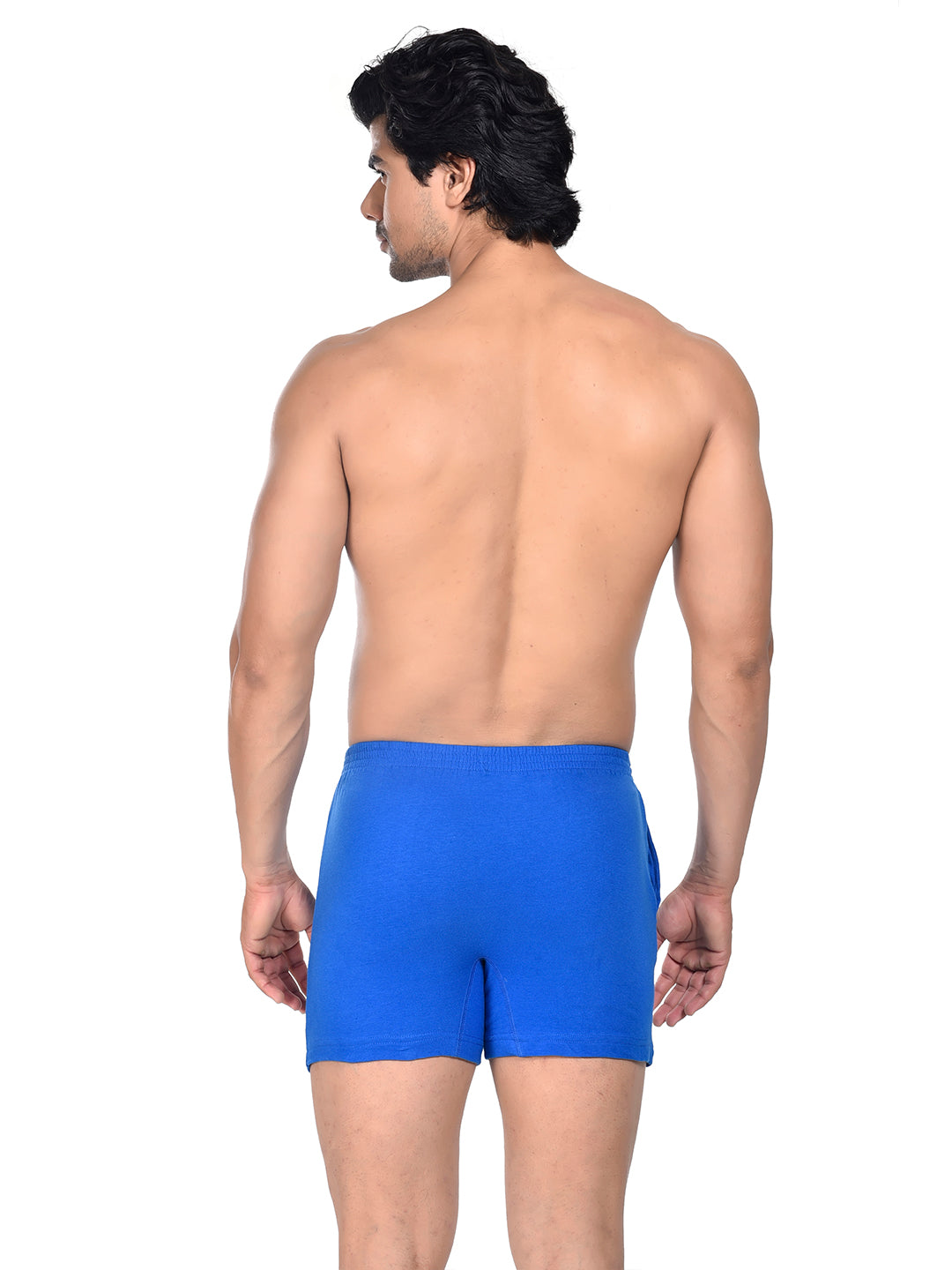 Men Colour Knitted Boxer BOSEO Lite Blue
