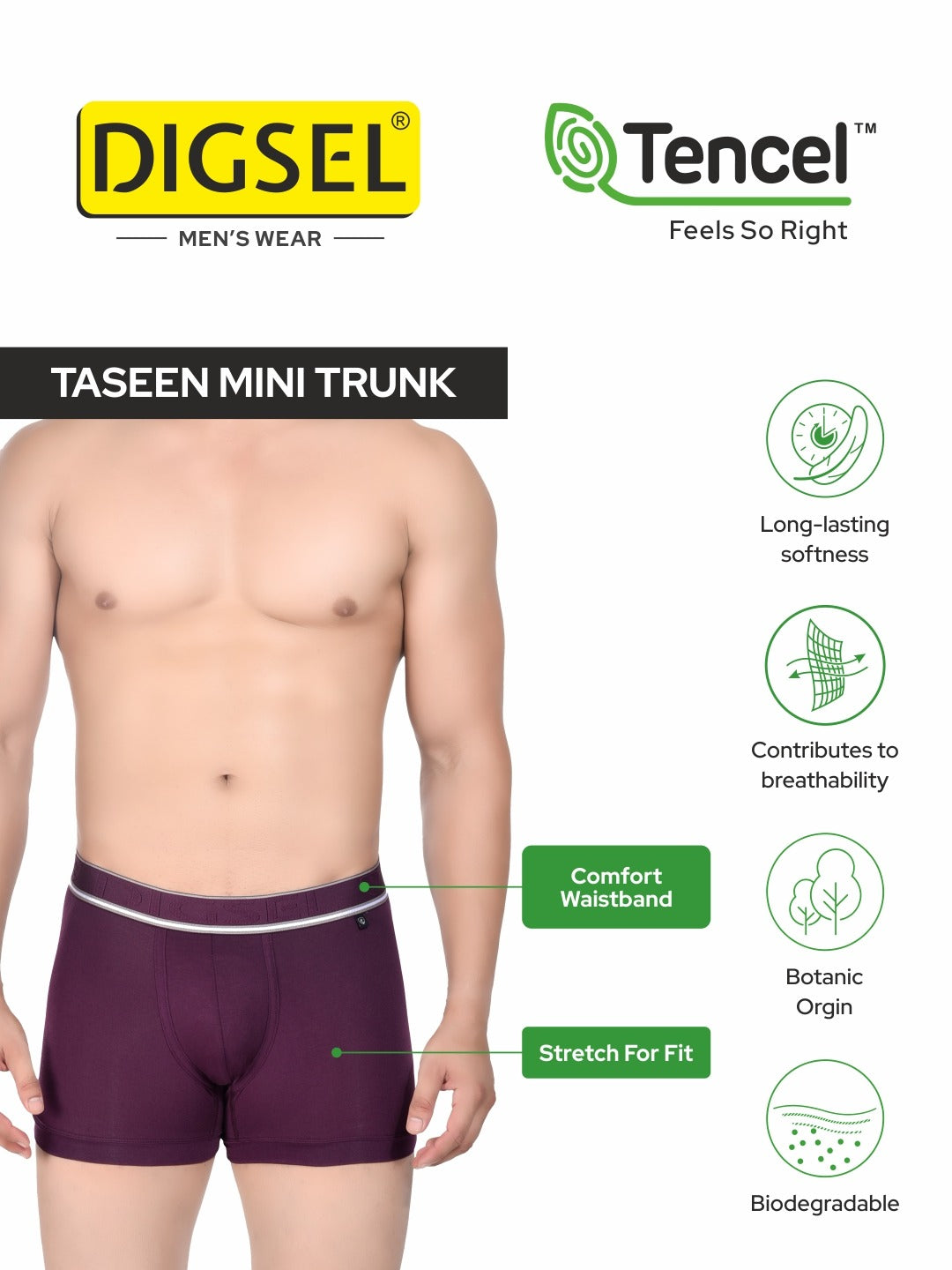 Digsel Men TENCEL™ Modal Micro Elastane Stretch Trunk Navy