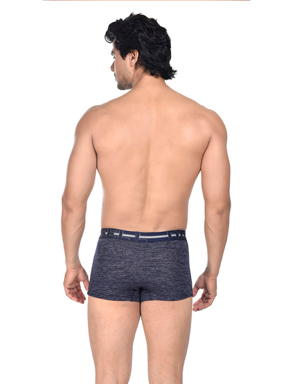 Men 100% Cotton Anti Ball Crushing Boxer Brief Navy JAWA