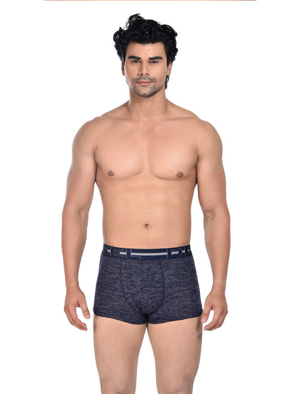 Men 100% Cotton Anti Ball Crushing Boxer Brief Navy JAWA