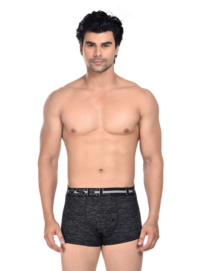 Men 100% Cotton Anti Ball Crushing Boxer Brief Black JAWA