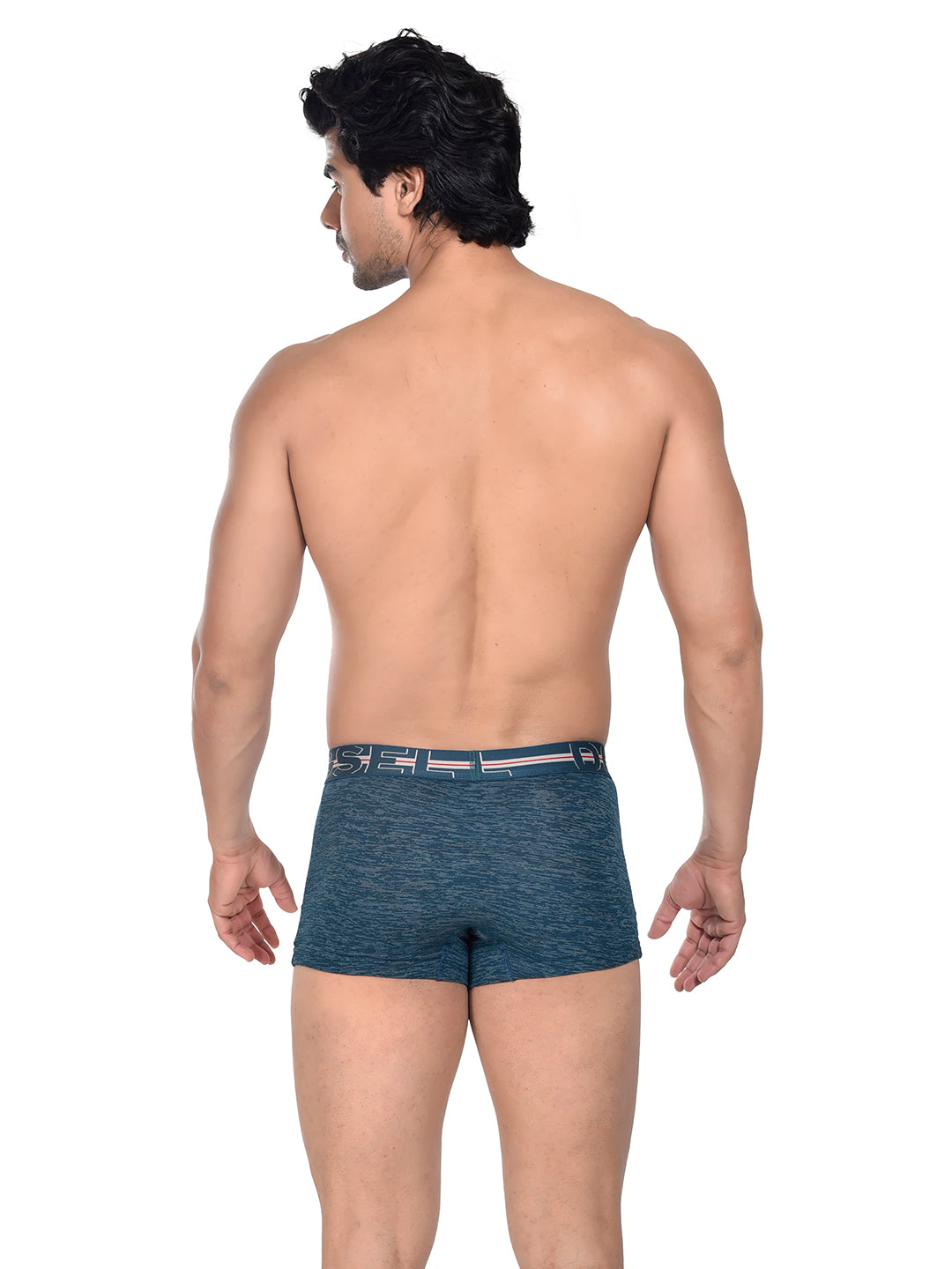 Men 100% Cotton Anti Ball Crushing Boxer Brief Petrol Green JAWA