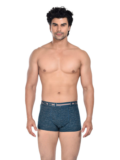 Men 100% Cotton Anti Ball Crushing Boxer Brief Petrol Green JAWA