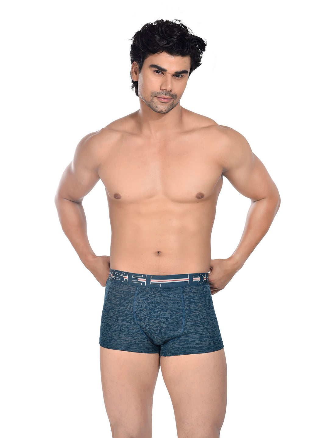 Men 100% Cotton Anti Ball Crushing Boxer Brief Petrol Green JAWA