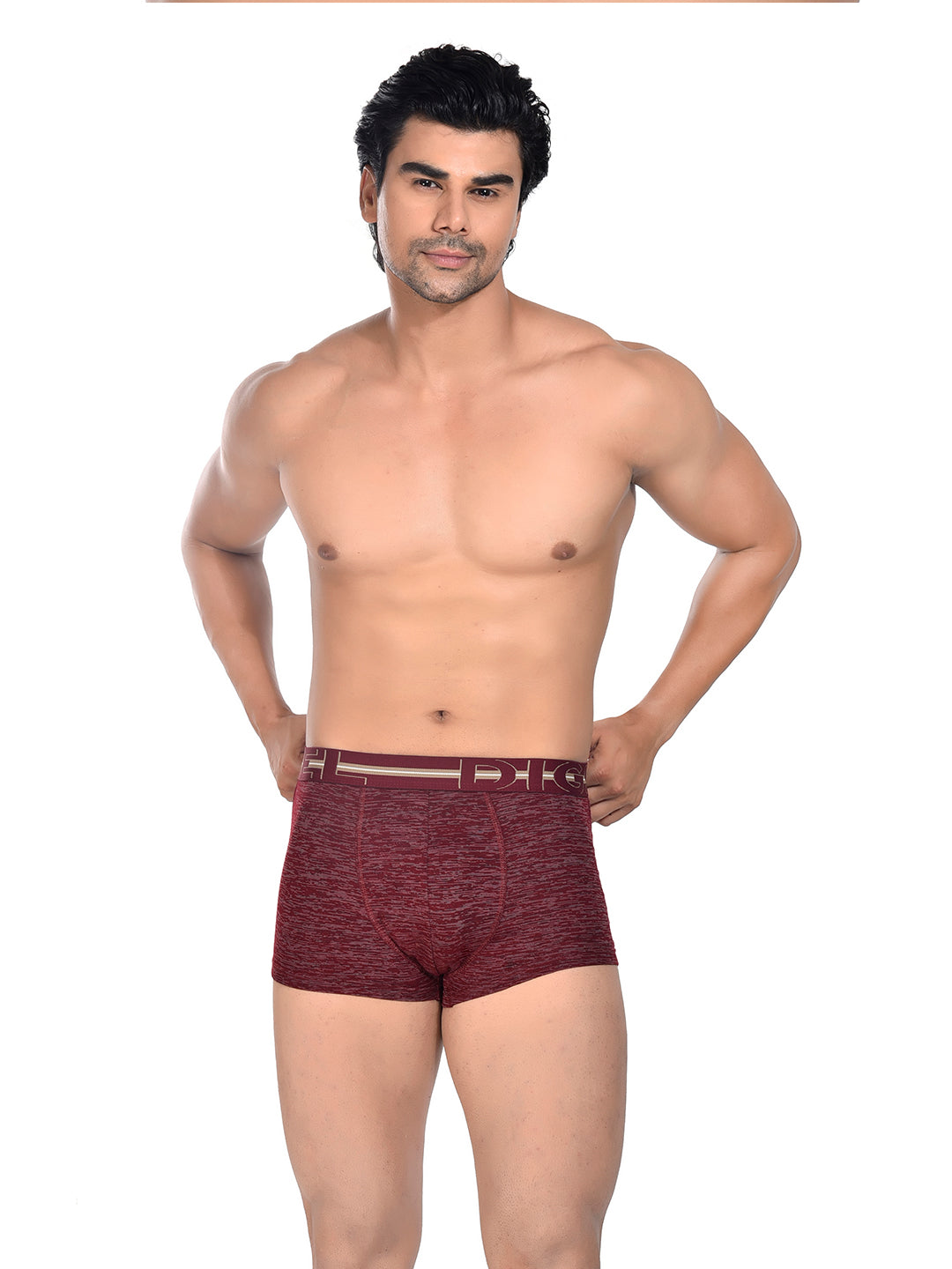 Men 100% Cotton Anti Ball Crushing Boxer Brief Cherry Red JAWA