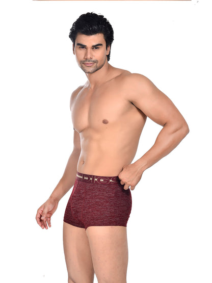 Men 100% Cotton Anti Ball Crushing Boxer Brief Cherry Red JAWA